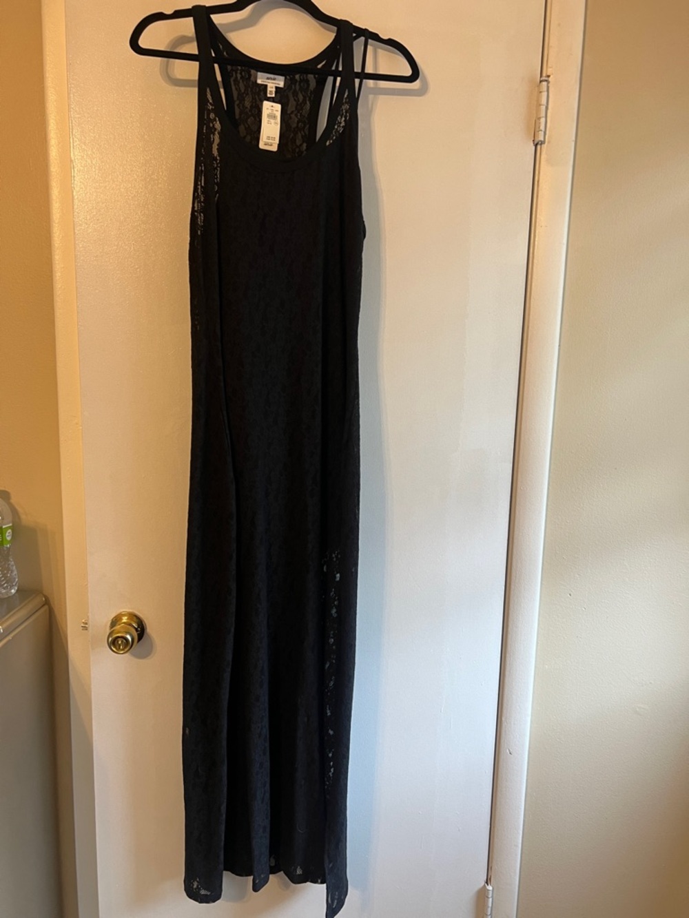 aerie Black Lace Maxi Dress